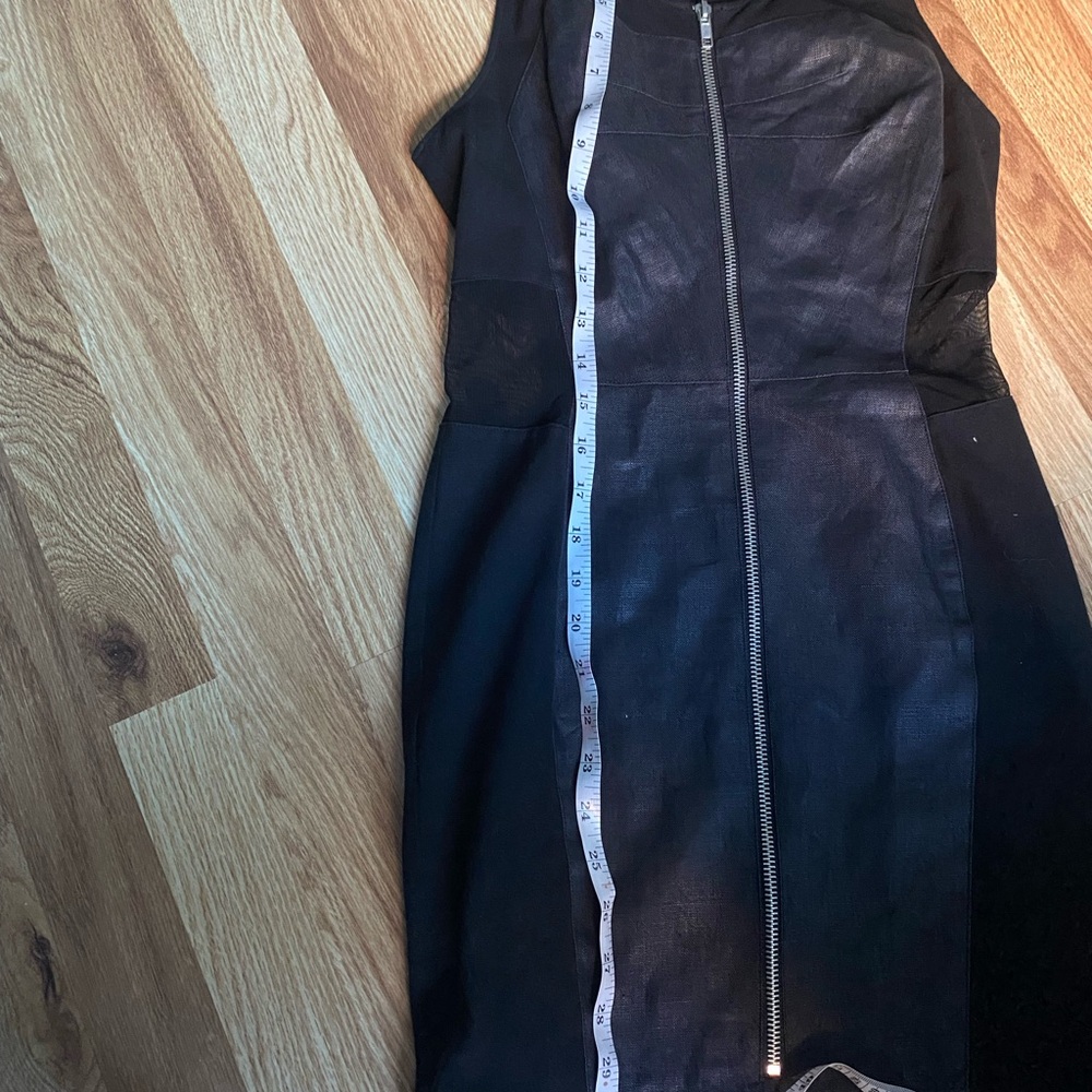 Black Sleeveless Dress with Zipper